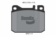 BPD1696 Sada brzdových destiček, kotoučová brzda BENDIX Braking