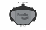 BPD1697 Sada brzdových destiček, kotoučová brzda BENDIX Braking