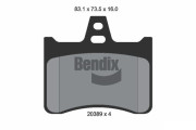BPD1702 Sada brzdových destiček, kotoučová brzda BENDIX Braking
