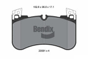 BPD2360 Sada brzdových destiček, kotoučová brzda BENDIX Braking