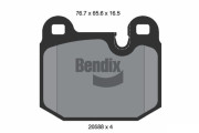 BPD1712 Sada brzdových destiček, kotoučová brzda BENDIX Braking