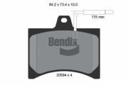 BPD1713 Sada brzdových destiček, kotoučová brzda BENDIX Braking
