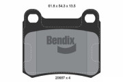 BPD1173 Sada brzdových destiček, kotoučová brzda BENDIX Braking