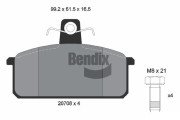 BPD1721 Sada brzdových destiček, kotoučová brzda BENDIX Braking