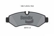 BPD1632 Sada brzdových destiček, kotoučová brzda BENDIX Braking