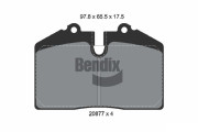 BPD1729 Sada brzdových destiček, kotoučová brzda BENDIX Braking
