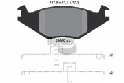 BPD1540 Sada brzdových destiček, kotoučová brzda BENDIX Braking