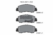 BPD2352 Sada brzdových destiček, kotoučová brzda BENDIX Braking