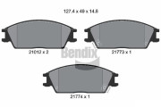 BPD1303 Sada brzdových destiček, kotoučová brzda BENDIX Braking