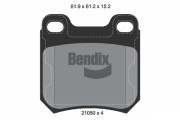 BPD1744 Sada brzdových destiček, kotoučová brzda BENDIX Braking
