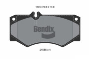 BPD1745 Sada brzdových destiček, kotoučová brzda BENDIX Braking