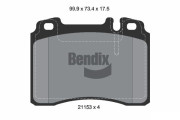 BPD1755 Sada brzdových destiček, kotoučová brzda BENDIX Braking