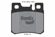 BPD1765 Sada brzdových destiček, kotoučová brzda BENDIX Braking