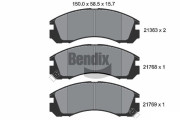 BPD1195 Sada brzdových destiček, kotoučová brzda BENDIX Braking