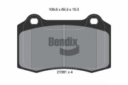 BPD1787 Sada brzdových destiček, kotoučová brzda BENDIX Braking