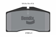 BPD1789 Sada brzdových destiček, kotoučová brzda BENDIX Braking