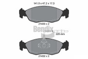 BPD1489 Sada brzdových destiček, kotoučová brzda BENDIX Braking