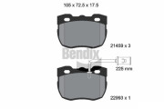 BPD2312 Sada brzdových destiček, kotoučová brzda BENDIX Braking