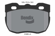 BPD1791 Sada brzdových destiček, kotoučová brzda BENDIX Braking