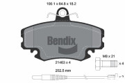 BPD1005 Sada brzdových destiček, kotoučová brzda BENDIX Braking