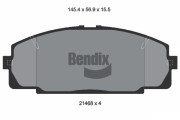 BPD1297 Sada brzdových destiček, kotoučová brzda BENDIX Braking