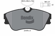 BPD1798 Sada brzdových destiček, kotoučová brzda BENDIX Braking