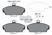 BPD1330 Sada brzdových destiček, kotoučová brzda BENDIX Braking