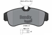 BPD1809 Sada brzdových destiček, kotoučová brzda BENDIX Braking