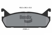 BPD1811 Sada brzdových destiček, kotoučová brzda BENDIX Braking