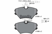 BPD1815 Sada brzdových destiček, kotoučová brzda BENDIX Braking