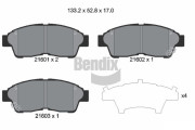 BPD1486 Sada brzdových destiček, kotoučová brzda BENDIX Braking