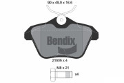 BPD1817 Sada brzdových destiček, kotoučová brzda BENDIX Braking