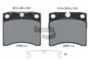 BPD1822 Sada brzdových destiček, kotoučová brzda BENDIX Braking