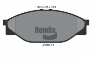 BPD1833 Sada brzdových destiček, kotoučová brzda BENDIX Braking