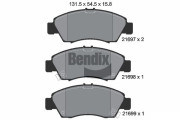 BPD1327 Sada brzdových destiček, kotoučová brzda BENDIX Braking