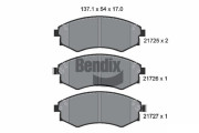 BPD1841 Sada brzdových destiček, kotoučová brzda BENDIX Braking