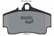 BPD1846 Sada brzdových destiček, kotoučová brzda BENDIX Braking
