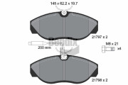 BPD1424 Sada brzdových destiček, kotoučová brzda BENDIX Braking