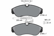 BPD1518 Sada brzdových destiček, kotoučová brzda BENDIX Braking