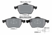 BPD1516 Sada brzdových destiček, kotoučová brzda BENDIX Braking