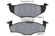 BPD1150 Sada brzdových destiček, kotoučová brzda BENDIX Braking