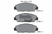 BPD1857 Sada brzdových destiček, kotoučová brzda BENDIX Braking