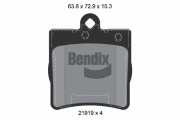 BPD1223 Sada brzdových destiček, kotoučová brzda BENDIX Braking
