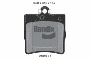 BPD1499 Sada brzdových destiček, kotoučová brzda BENDIX Braking