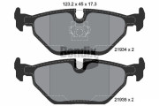 BPD1146 Sada brzdových destiček, kotoučová brzda BENDIX Braking