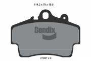 BPD1865 Sada brzdových destiček, kotoučová brzda BENDIX Braking