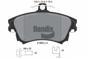 BPD1619 Sada brzdových destiček, kotoučová brzda BENDIX Braking