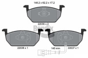 BPD1092 Sada brzdových destiček, kotoučová brzda BENDIX Braking