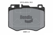 BPD2357 Sada brzdových destiček, kotoučová brzda BENDIX Braking