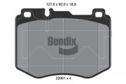 BPD1280 Sada brzdových destiček, kotoučová brzda BENDIX Braking